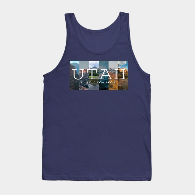 Utah Mountain Collage Tank Top by stermitkermit